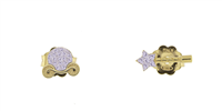 Pendientes Rue des Mille Mujer Stardust Double in Plata ORZ-LOB MIC C2 AU